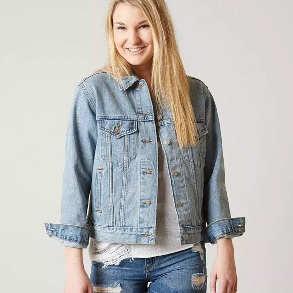 LEVI'S EX BOYFRIEND TRUCKER DENIM JACKET - Picture 5 of 8